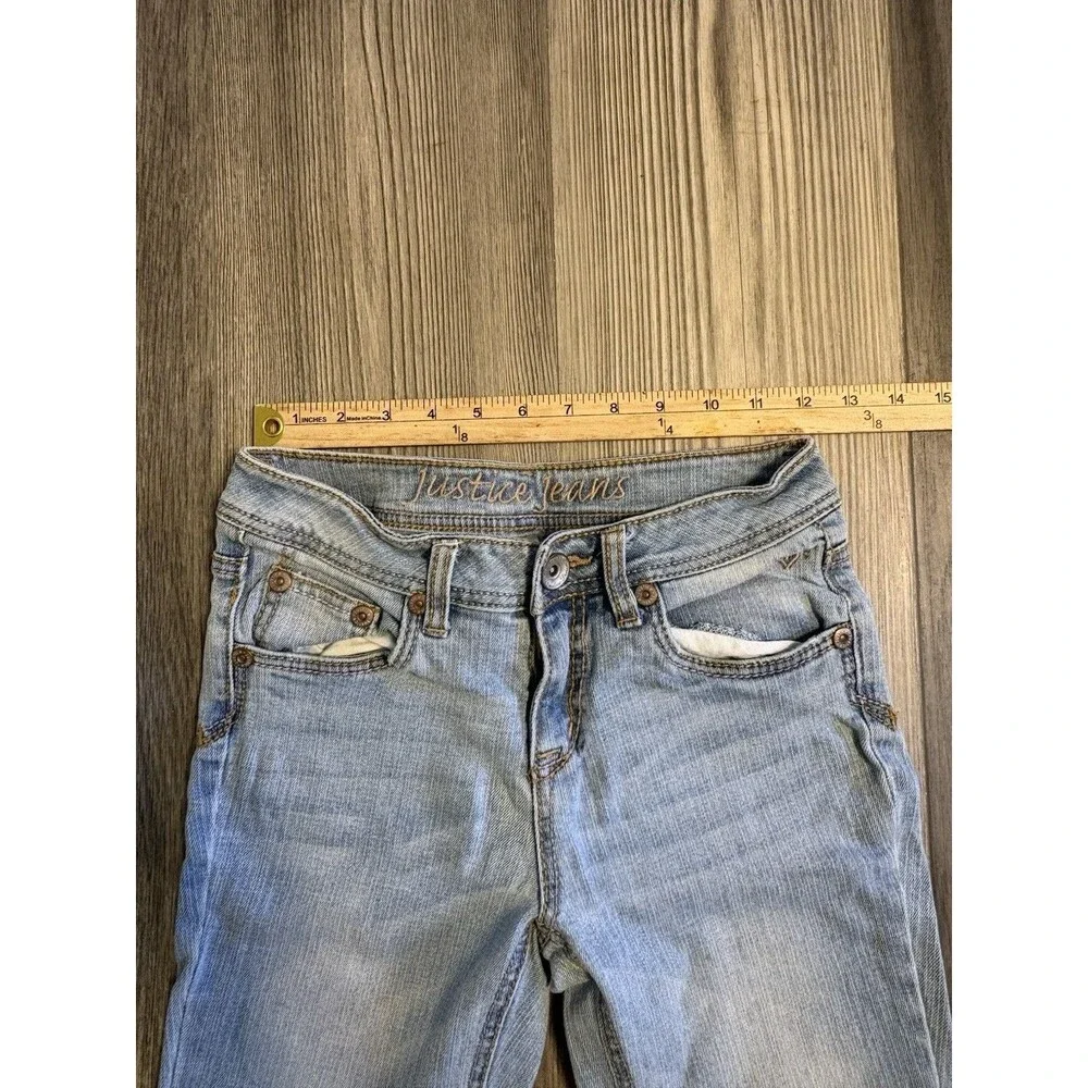 Justice Premium Jeans Girls 14R  Boot Cut Simply Low  Jeans